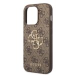 Guess GUHCP15L4GMGBR iPhone 15 Pro 6.1" brown hardcase 4G Big Metal Logo - imagine 6