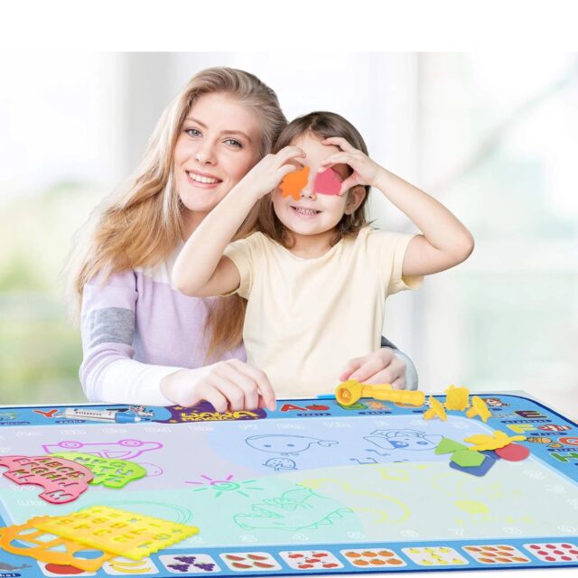 Extralink Water Drawing Mat, Large Sensory Board for Painting and Drawing 120x73 - imagine 2