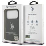 US Polo DH and Bottom Stripe Logo MagSafe Case for iPhone 17 Pro Black - imagine 8