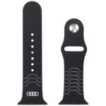 Strap Audi Geometric Pattern Silicone Watch Strap for Apple Watch 44/45/46/49mm black - imagine 3