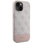 Guess GUHCP15SG4GLPI iPhone 15 / 14 / 13 6.1" pink hardcase 4G Stripe Collection - imagine 4