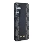 DKNY DKHMS24MPCPVSLK S24+ S926 black hardcase Leather Checkered Mono Pattern MagSafe - imagine 4