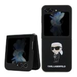 Karl Lagerfeld KLHCZF5SNIKBCK Z Flip5hardcase black Silicone Ikonik
