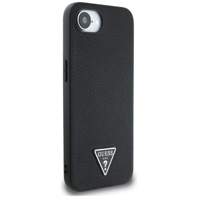 Case Guess Grained Triangle MagSafe for iPhone 16e black - imagine 4