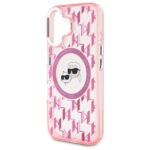 Karl Lagerfeld KLHMP16SHMCKMHP iPhone 16 6.1" pink IML Monogram Karl&Choupette Head MagSafe - imagine 6