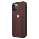 BMW BMHCP12MRSPPR iPhone 12 / 12 Pro 6,1" red hardcase Leather Curve Perforate - imagine 2