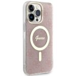 Guess GUHMP14XH4STP iPhone 14 Pro Max 6.7" pink hardcase 4G MagSafe - imagine 4