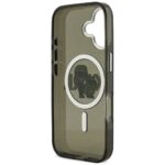 Karl Lagerfeld IML Glitter Karl & Choupette Sketch Logo MagSafe Case for iPhone 17 Black - imagine 7