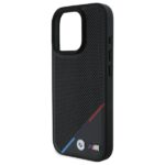 BMW BMHMP16X23PUPDK iPhone 16 Pro Max 6.9" black hardcase M Perforated Tricolor Line MagSa - imagine 6
