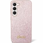 Guess GUHCS24MHGGSHP S24+ S926 pink hardcase Glitter Script - imagine 2