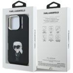 Case Karl Lagerfeld IML Aquarelle Karl   & Logo MagSafe for iPhone 16 Pro Max black - imagine 8