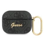 Guess GUAP4GSMK AirPods Pro cover grey 4G Script Metal Collection
