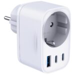 Adapter 3MK Hyper Comfort Charger 30W 1xUSB-A 2xUSB-C 1xSchuko PD QC3.0 white - imagine 6