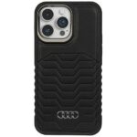 Audi Synthetic Leather MagSafe iPhone 14 Pro Max 6.7" black hardcase AU-TPUPCMIP14PM-GT/D3-BK