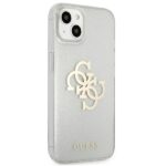 Guess GUHCP13SPCUGL4GTR iPhone 13 mini 5,4" transparent hard case Glitter 4G Big Logo - imagine 4