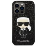 Karl Lagerfeld KLHCP14XGFKPK iPhone 14 Pro Max 6,7" hardcase black Glitter Flakes Ikonik - imagine 3