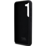 Karl Lagerfeld KLHCS23SSMHCNPK S23 S911 black hardcase Silicone Choupette Metal Pin - imagine 7