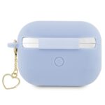 Guess GUAP2LSCHSB AirPods Pro 2 (2022/2023) cover blue Silicone Charm Heart Collection - imagine 2