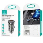 USAMS car charger 1xUSB+1xUSB-C C32 30W Fast Charge black CC164CC01 (US-CC164) - imagine 8