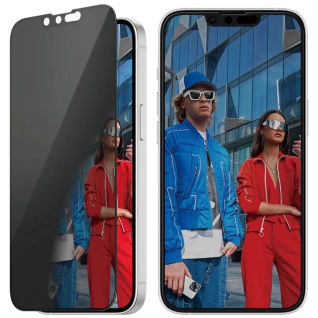 Privacy Glass PanzerGlass Ultra-Wide Fit for iPhone 16e/14/13/13 Pro - imagine 2