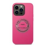 Karl Lagerfeld KLHCP14XSRSGRCF iPhone 14 Pro Max 6,7" hardcase pink Silicone RSG - imagine 3