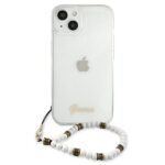 Guess GUHCP13MKPSWH iPhone 13 / 14 / 15 6,1" Transparent hardcase White Pearl - imagine 3