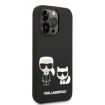 Karl Lagerfeld KLHMP14XSSKCK iPhone 14 Pro Max 6,7" hardcase black Liquid Silicone Karl & Chou - imagine 4