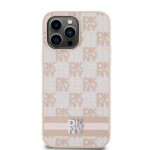 DKNY DKHCP14XPCPTSSP iPhone 14 Pro Max 6.7 inch pink hardcase Leather Checkered Mono Pattern & Print - imagine 3
