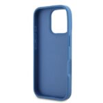 Guess GUHCP16LP4TDSCPB iPhone 16 Pro 6.3" blue hardcase Leather Metal Logo Strass Crossbody - imagine 7