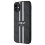 Guess GUHMN61P4RPSK iPhone 11 / Xr black hardcase 4G Printed Stripes MagSafe - imagine 2