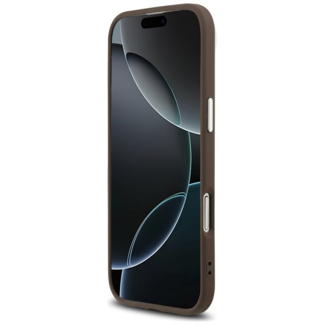 Case Guess 4G Triangle Logo MagSafe for iPhone Air brown - imagine 5