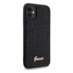 Guess GUHCN61PMSDGSK iPhone 11 / Xr 6.1" black hardcase Disco Metal Script - imagine 4