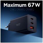 Ładowarka sieciowa Spigen Essential       EE673EU 67W 2xUSB-C/USB-A czarny - imagine 2
