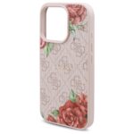 Guess GUHMP16XP4ROPEMCP iPhone 16 Pro Max 6.9" pink hardcase 4G Flowers Print MagSafe - imagine 6