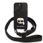 Karl Lagerfeld KLHCP13LSAKHPK iPhone 13 Pro / 13 6,1" hardcase Saffiano Metal Karl Head - imagine 2
