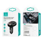 USAMS Hands-Free Set C25 50W with FM Transmitter, Bluetooth, MP3, 2xUSB / USB-C black CC14 - imagine 6