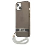 Guess GUHCP13MHTSGSK iPhone 13 / 14 / 15 6,1"black hardcase Translucent Stap - imagine 2