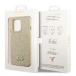 Guess GUHCP14LHGGSHD iPhone 14 Pro 6,1" gold hard case Glitter Script - imagine 8