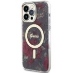 Guess GUHMP14XHCFWSA iPhone 14 Pro Max 6.7" khaki hardcase Flower MagSafe - imagine 2