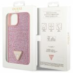 Guess GUHCP14MHDGTPP iPhone 14 Plus/ 15 Plus 6.7" pink hardcase Rhinestone Triangle - imagine 8