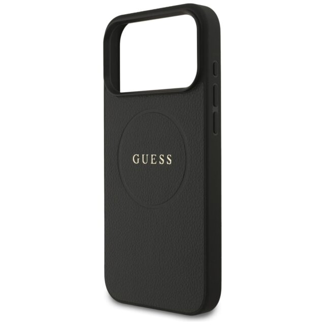 Guess Grained Ring MagSafe case for iPhone 17 Pro Max black - imagine 6