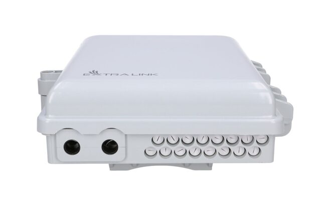 Extralink Emma V2 | Fiber optic terminal box | 16 core, white, min-span - imagine 7