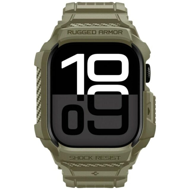 Pasek Spigen Rugged Armor Pro V2 do       Apple Watch 10 / 11 46mm khaki - imagine 2
