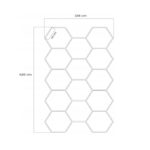 Extralink Hexagon Panel | LED RGB Lighting | 236X420