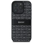 DKNY DKHCP16XPRTHSLK iPhone 16 Pro Max 6.9" black hardcase Texture Pattern Tonal Stripe - imagine 3
