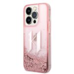 Karl Lagerfeld KLHCP14LLBKLCP iPhone 14 Pro 6,1"pink hardcase Liquid Glitter Big KL - imagine 2