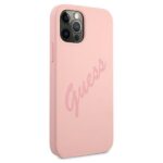 Guess GUHCP12LLSVSPI iPhone 12 Pro Max 6,7" pink hardcase Script Vintage - imagine 4