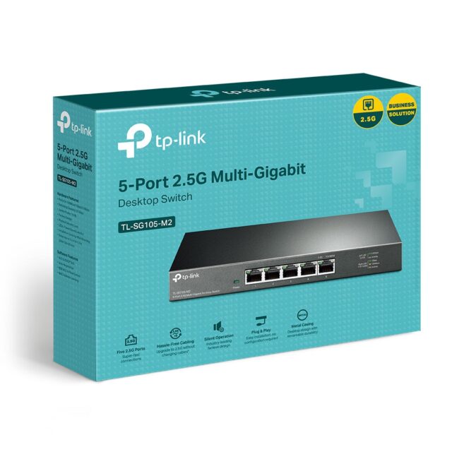 TP-Link TL-SG105-M2 | Switch | 5x RJ45 2.5Gb/s, Desktop - imagine 3