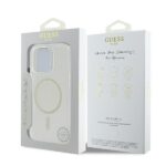 Guess GUHMP16LHFGERET iPhone 16 Pro 6.3" transparent hardcase IML Glitter Circle MagSaf - imagine 8