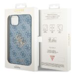 Guess GUHCP14S4GMGBL iPhone 14 / 15 / 13 6.1" blue hardcase 4G Big Metal Logo - imagine 8